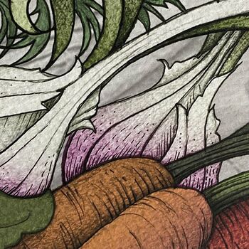 Root Vegetables Hand Drawn Fine Art Print, 2 of 2