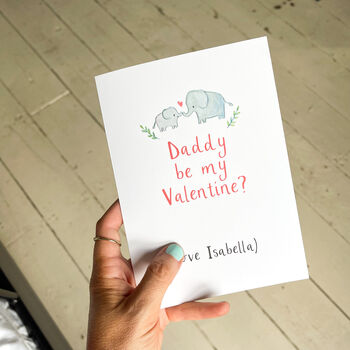 Personalised Daddy Be My Valentine Card, 3 of 6