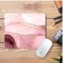 Personalised Blush Pink Marble Mouse Mat, thumbnail 2 of 11