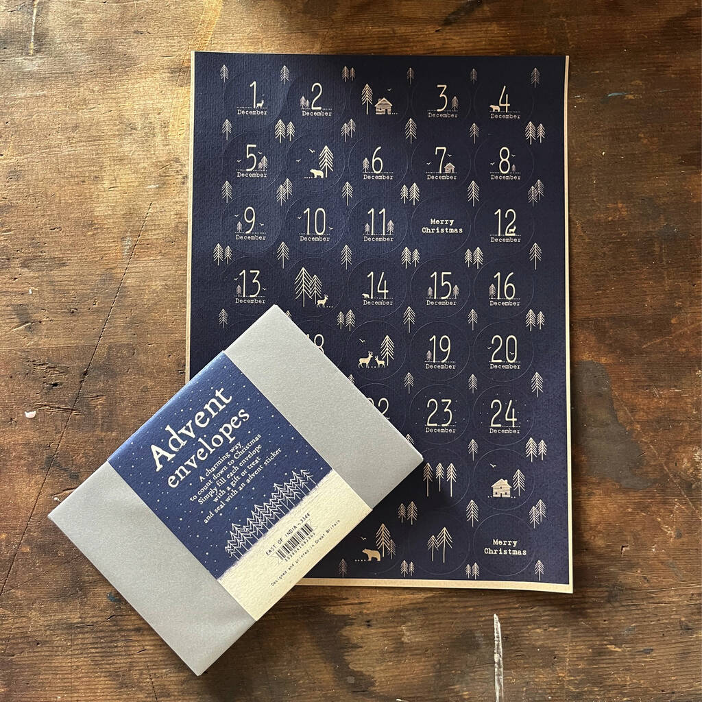 Diy Advent Calendar With Stickers And Envelopes, 1 of 4