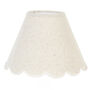 Scalloped Round Cotton Lampshade, thumbnail 2 of 4