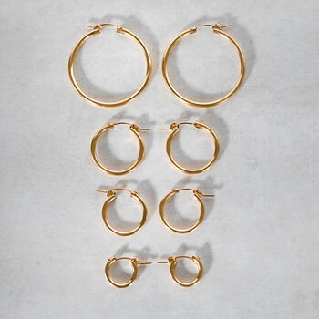 Everyday Gold Filled Hoop Earrings, 3 of 12