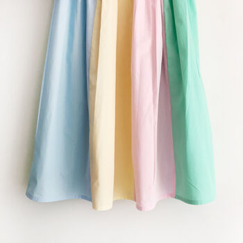 Pastel Cotton Midi Skirt, 4 of 6