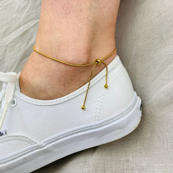 The Emma Slider Adjustable Anklet, 2 of 4