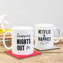 Personalised Netflix And Nappies Mug, thumbnail 1 of 2