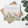 Wildflowers Happy Birthday Plantable Seed Paper Card, thumbnail 1 of 2