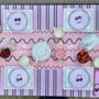 Cherry Stripe China Plate, thumbnail 4 of 5