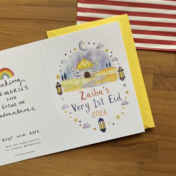 'Very First Eid' Personalised Card, 2 of 7