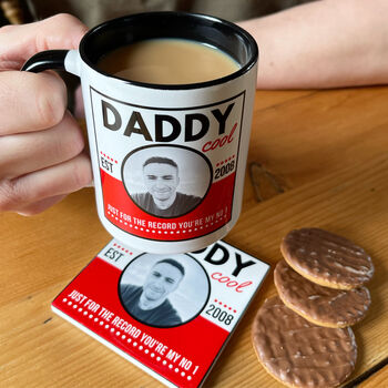 Just For The Record Personalised Photo Mug For Dad, 4 of 4