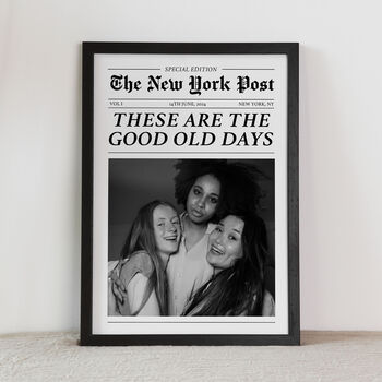 Personalised Newspaper Print, Custom Poster, 3 of 6