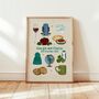 Personalised Favourite Couple Things Anniversary Print, thumbnail 1 of 11