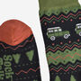 Men's Bamboo Socks Green Fair Isle Off Roader, thumbnail 5 of 5