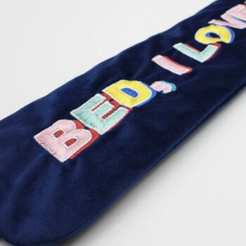 Long Hot Water Bottle 'Bed I Love You', 2 of 2