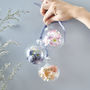Personalised Blossom Glass Christmas Bauble, thumbnail 3 of 3