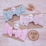 Three Pack Floral Bow Headbands, thumbnail 3 of 5