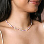 Multicoloured Heishi Daisy Charm Beaded Necklace, thumbnail 3 of 5