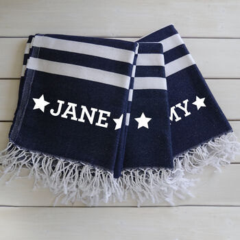 Personalised Cotton Towel And Carrier Strap, 6 of 12