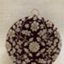 Delhi Maroon Handcrafted Circular Velvet Clutch, thumbnail 4 of 6