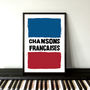 French Style Protest Poster Print 'Chansons Francaises', thumbnail 2 of 4