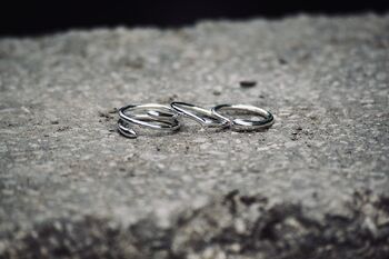 Cute Wishbone Ring Dainty Stacking Silver Jewellery, 4 of 10