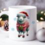 Cute Personalised Christmas Sheep In Jumper Mug B, thumbnail 1 of 2