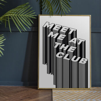 'Meet Me At The Club' Print, 2 of 10