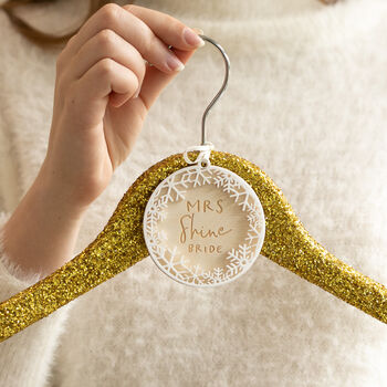 Personalised Christmas Wedding Hanger Charm, 2 of 5
