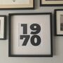 Personalised Birthday Date Print In Frame, thumbnail 2 of 2