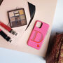 Pink And Mauve Alphabet Personalised Phone Case, thumbnail 3 of 5