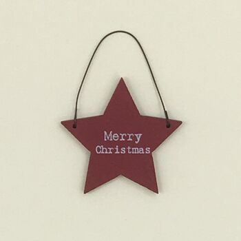 Merry Christmas Handmade Star Card, 2 of 2