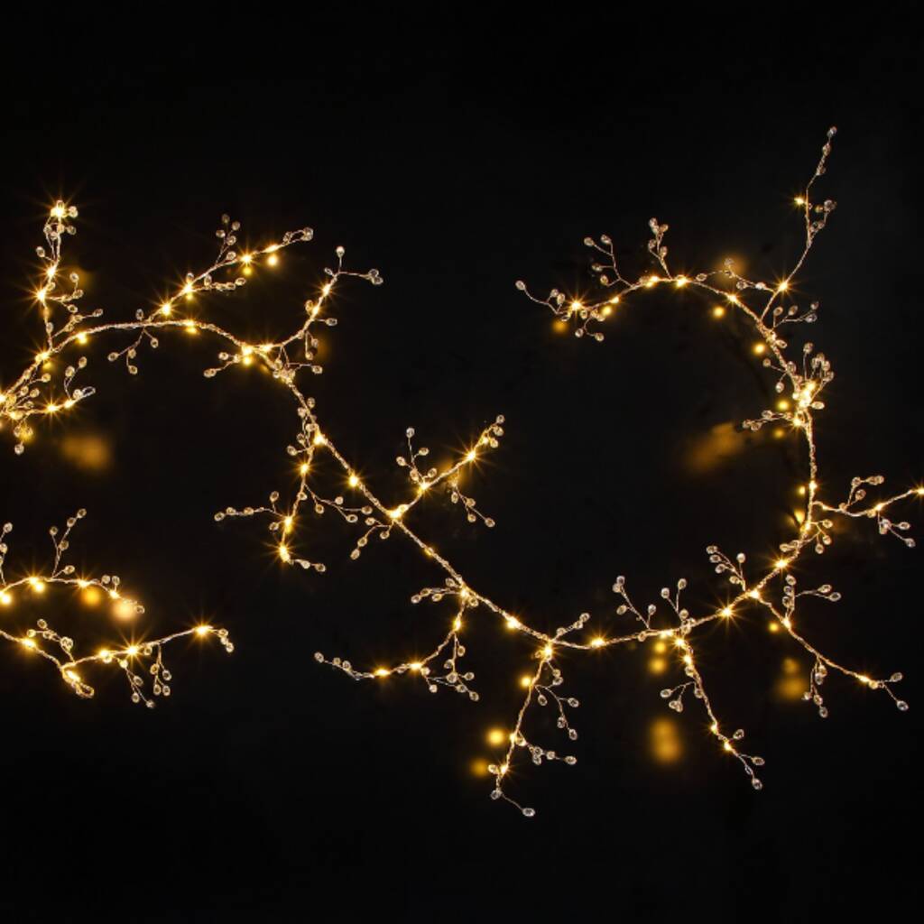 Gold Jewelled Light Up Garland