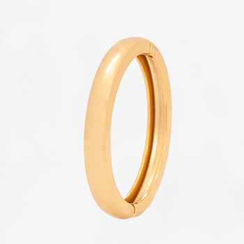 Kin 18 K Gold Plated Plain Bangle, 3 of 5