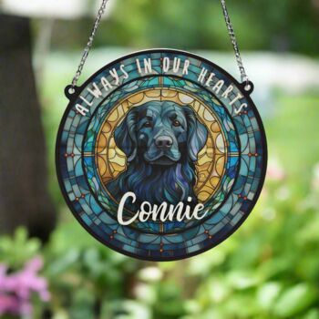 Flat Coated Retriever Memorial Suncatcher, 3 of 6