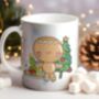 Personalised Whimsical Gingerbread Christmas Gift Mug, thumbnail 1 of 2