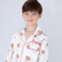 Boy's Personalised Christmas Santa Print Pyjamas, thumbnail 4 of 12