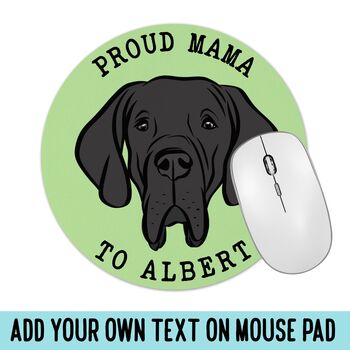 Great Dane Face Mouse Mat, 2 of 5