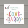 Personalised Father's Day Card From Girls Or Boys, thumbnail 2 of 3