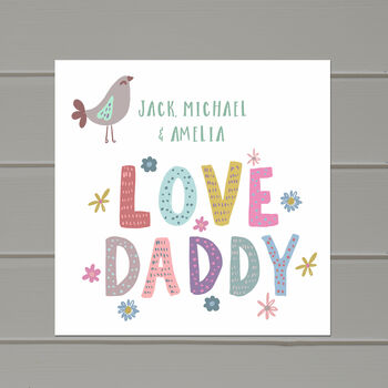 Personalised Father's Day Card From Girls Or Boys, 2 of 3