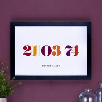 Personalised Important Date Print, 3 of 12