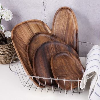 Sets Of Four Irregular Round Serving Trays, 2 of 9