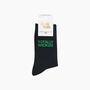 Totally Wicked Combed Cotton Glitter Socks In Black, thumbnail 4 of 4