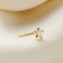 Cz Star 9ct Gold Nose Stud, thumbnail 1 of 5