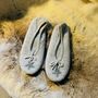 Grey Cashmere Slippers, thumbnail 1 of 3