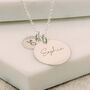 Personalised Sterling Silver Name And Age Necklace, thumbnail 7 of 8