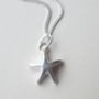 Silver Star Pendant And Chain, thumbnail 2 of 6