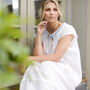 White Cotton Embroidered Nightdress, thumbnail 1 of 8