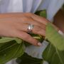 Quintet Of Fire Opals Ring, thumbnail 4 of 7