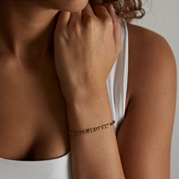 Personalised Unisex Name Chain Bracelet, 3 of 8