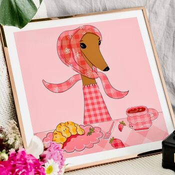 Greyhound Art Print | Dog Lover Wall Decor, 3 of 10