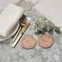 Personalised Wooden Coaster Floral Garland Place Setting, thumbnail 3 of 10